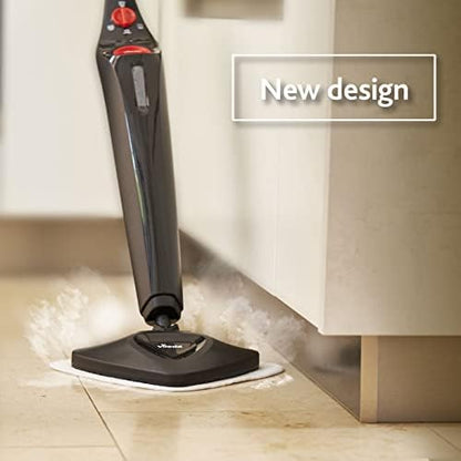 Vileda Steam Mop PLUS – Steam Cleaner for Hard Floors & Carpets with 2 Microfibre Pads
