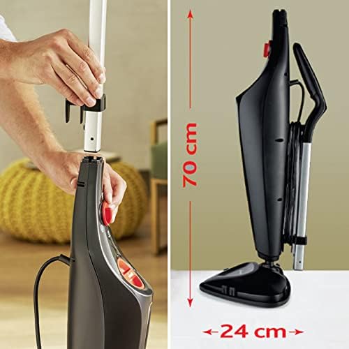 Vileda Steam Mop PLUS – Steam Cleaner for Hard Floors & Carpets with 2 Microfibre Pads