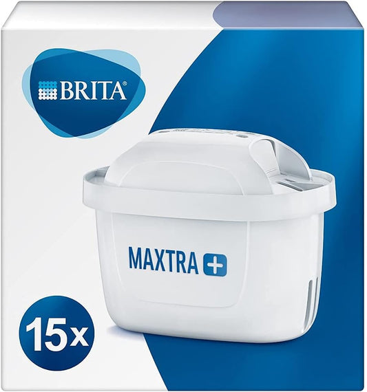 BRITA MAXTRA Water Filter Cartridges 15 Pack – Original Refill Filters for All BRITA Jugs with Limescale & Chlorine Reduction