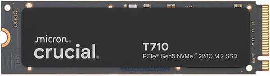 Crucial T710 2TB PCIe 5.0 NVMe M.2 2280 Internal Solid State Drive - SSD (CT2000T710SSD8-01)