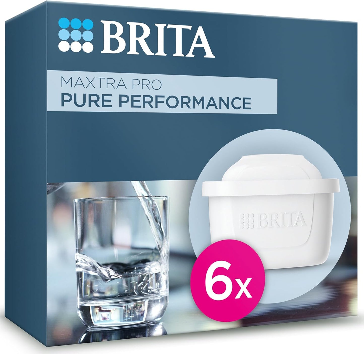 BRITA MAXTRA PRO Pure Performance Water Filter Cartridges – 6 Pack