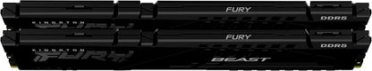 Kingston FURY Beast 16GB (2x8GB) DDR5 5200MT/s CL40 Intel XMP & AMD Expo Desktop Gaming Memory - Black (KF552C40BBK2-16)