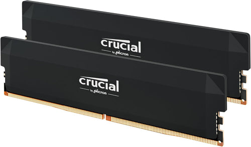 Crucial Pro Overclocking 64GB (2x32GB) DDR5 6000MHz CL40 Desktop Memory - Black (CP2K32G60C40U5B)