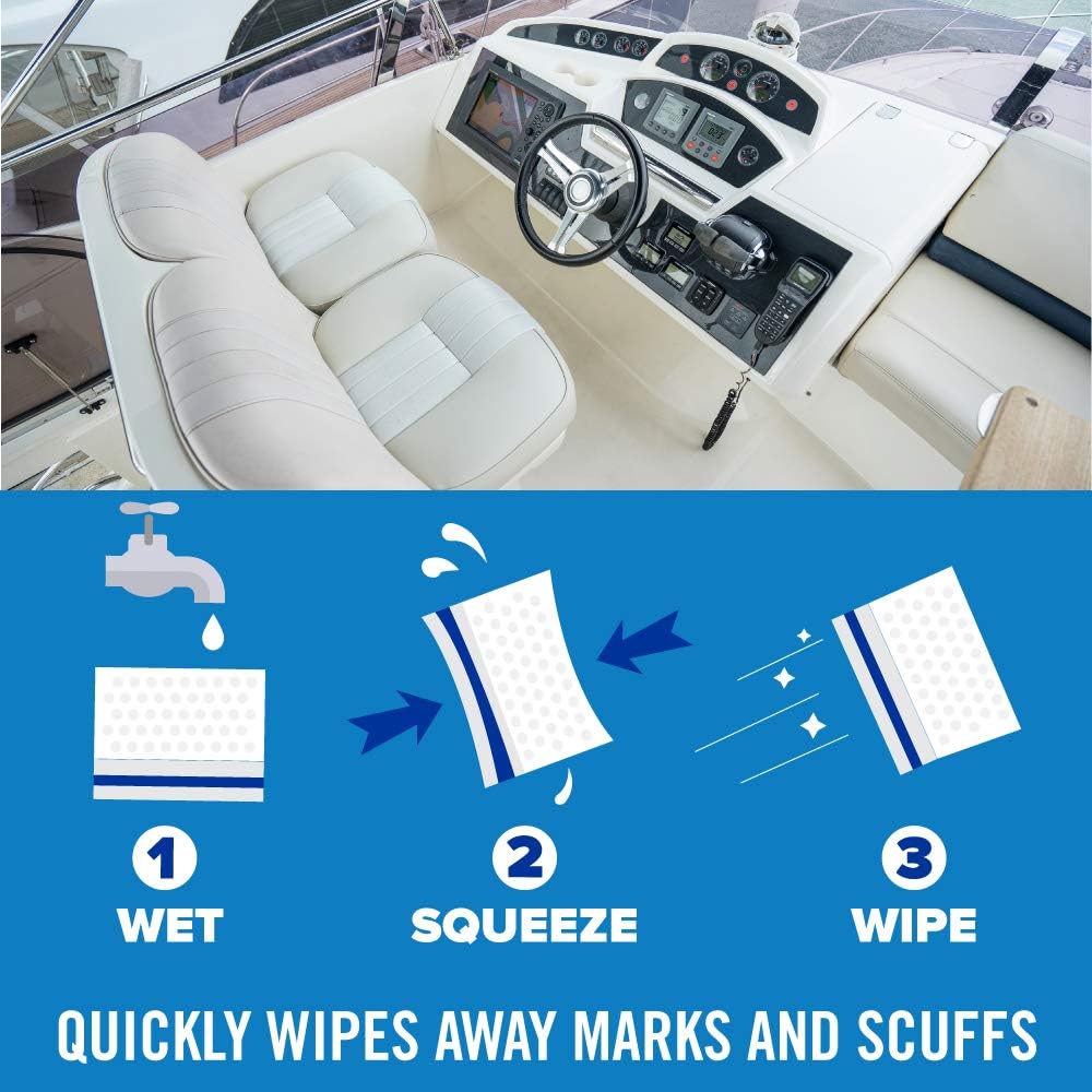 Premium Boat Scuff Erasers 3 Pack – Marine Cleaning Sponges for Boat Decks, Seats & Accessories