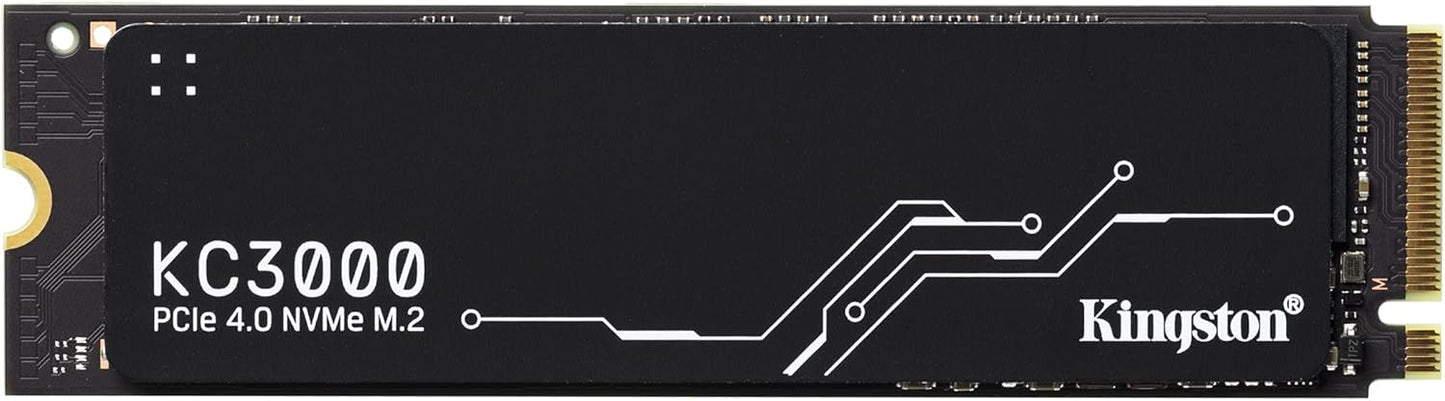 Kingston KC3000 2TB PCIe 4.0 NVMe M.2 2280 Internal Solid State Drive with Heatsink - SSD (SKC3000D/2048G)