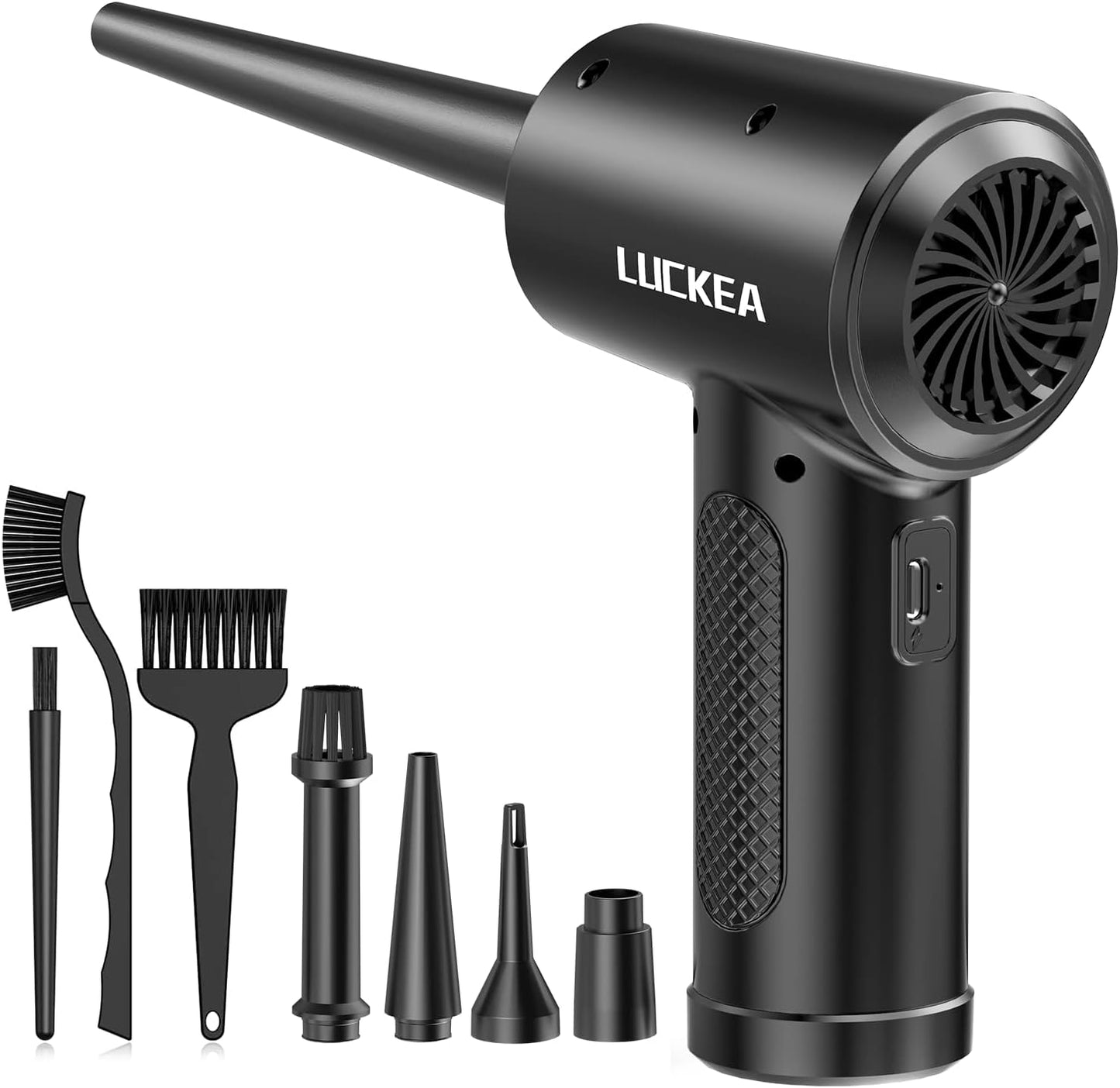 LUCKEA Electric Air Duster Cleaner 6000mAh – Rechargeable Compressed Air Blower for PC & Electronics