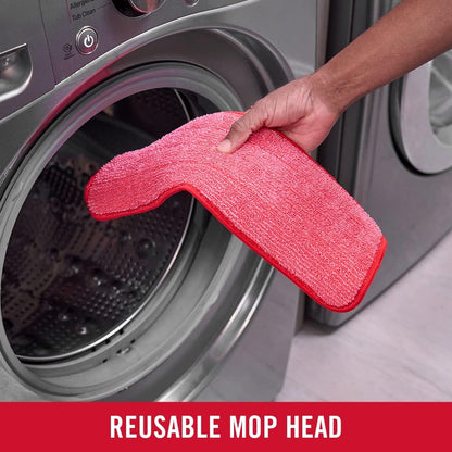 Rubbermaid Microfiber Reveal Spray Mop Floor Cleaning Kit – Refillable Spray Mop with 3 Reusable Pads