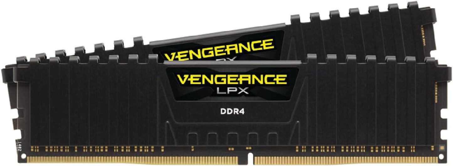 Corsair Vengeance LPX 32GB (2x16GB) DDR4 3200MHz CL16 Intel XMP 2.0 Desktop Memory - Black (CMK32GX4M2E3200C16)