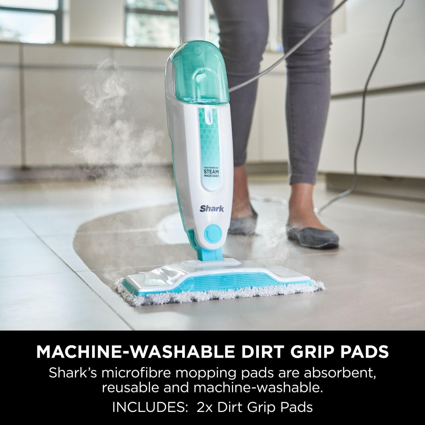 Shark Steam Mop S1000UK – Lightweight Steam Cleaner for Sealed Hard Floors