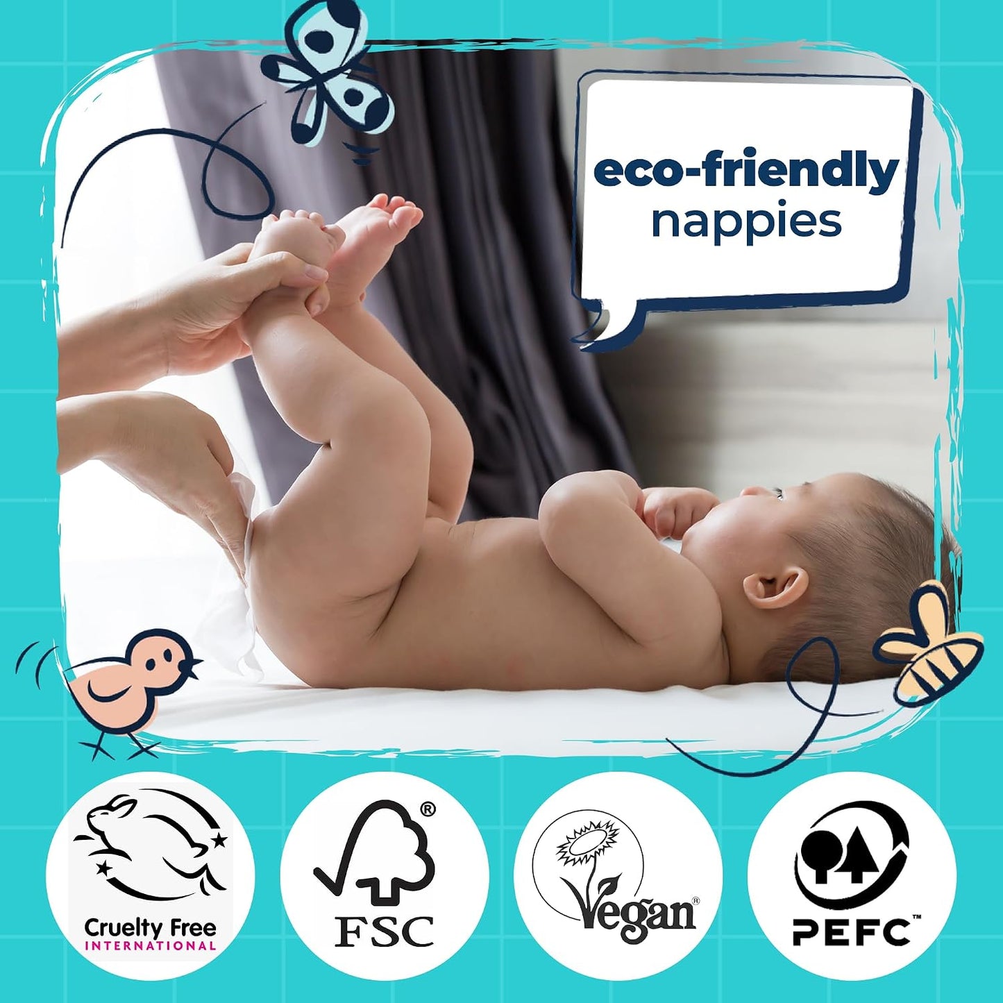 M&Y Mum & You Biodegradable Baby Wet Wipes 18 Packs – 1008 Water-Based Wipes