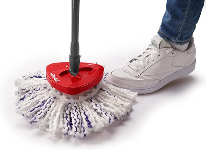 Vileda Turbo 3-in-1 Spin Mop & Bucket Set – Microfibre Floor Mop with Telescopic Handle
