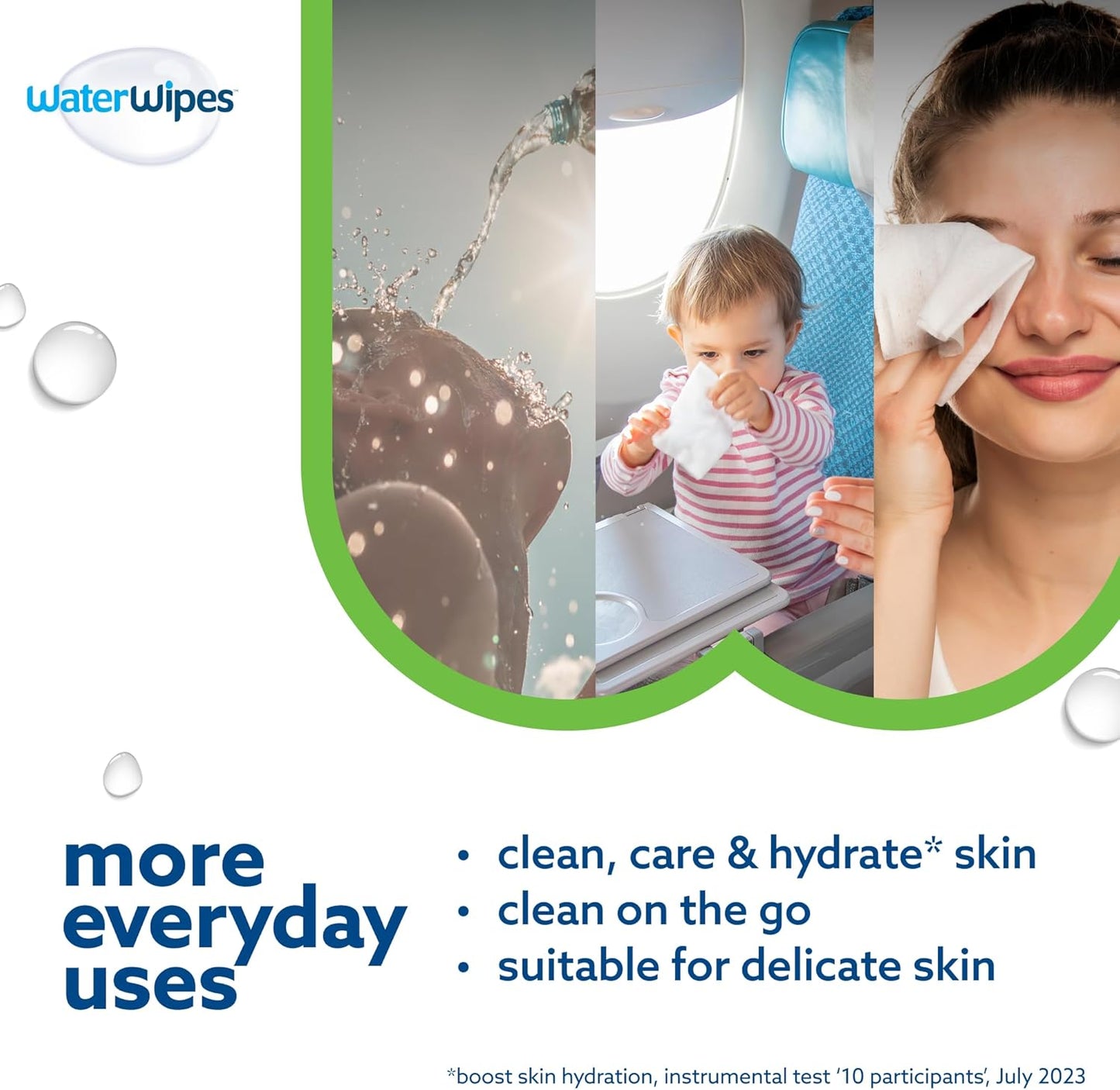 WaterWipes Sensitive+ Hydrating Boost Baby Wipes 12 Pack – 99% Water, Aloe Vera & Gentle Hydration