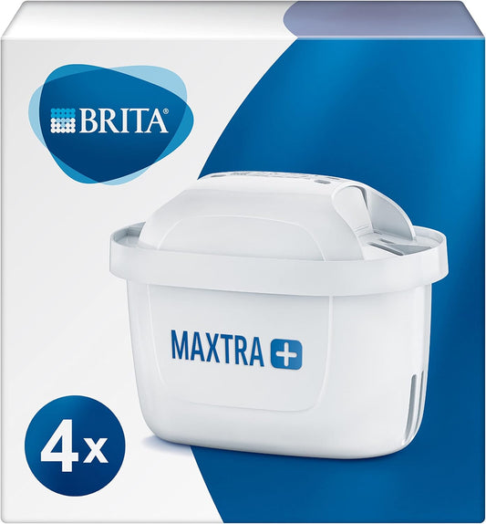BRITA MAXTRA+ Water Filter Cartridges 4 Pack – Original Refill Filters for BRITA Jugs, Kettles & Tassimo Machines