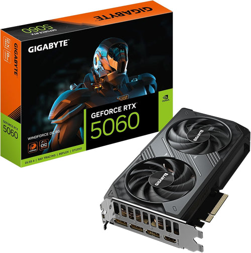 Gigabyte GeForce RTX 5060 WINDFORCE OC 8G Graphics Card - 8GB GDDR7 PCI-E 5.0 (GV-N5060WF2OC-8GD)