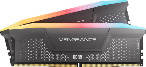 Corsair Vengeance RGB RS 32GB (2x16GB) DDR5 6000MHz CL36 Intel XMP & AMD Expo Desktop Memory - Grey (CMG32GX5M2E6000Z36)