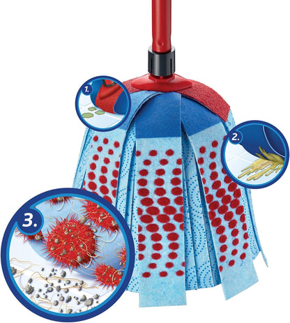 Vileda SuperMocio 3 Action XL Mop & Bucket Set with Extra Refill – Microfibre Floor Cleaning System