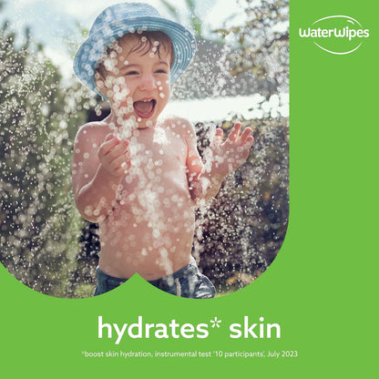 WaterWipes Sensitive+ Hydrating Boost Baby Wipes 12 Pack – 99% Water, Aloe Vera & Gentle Hydration