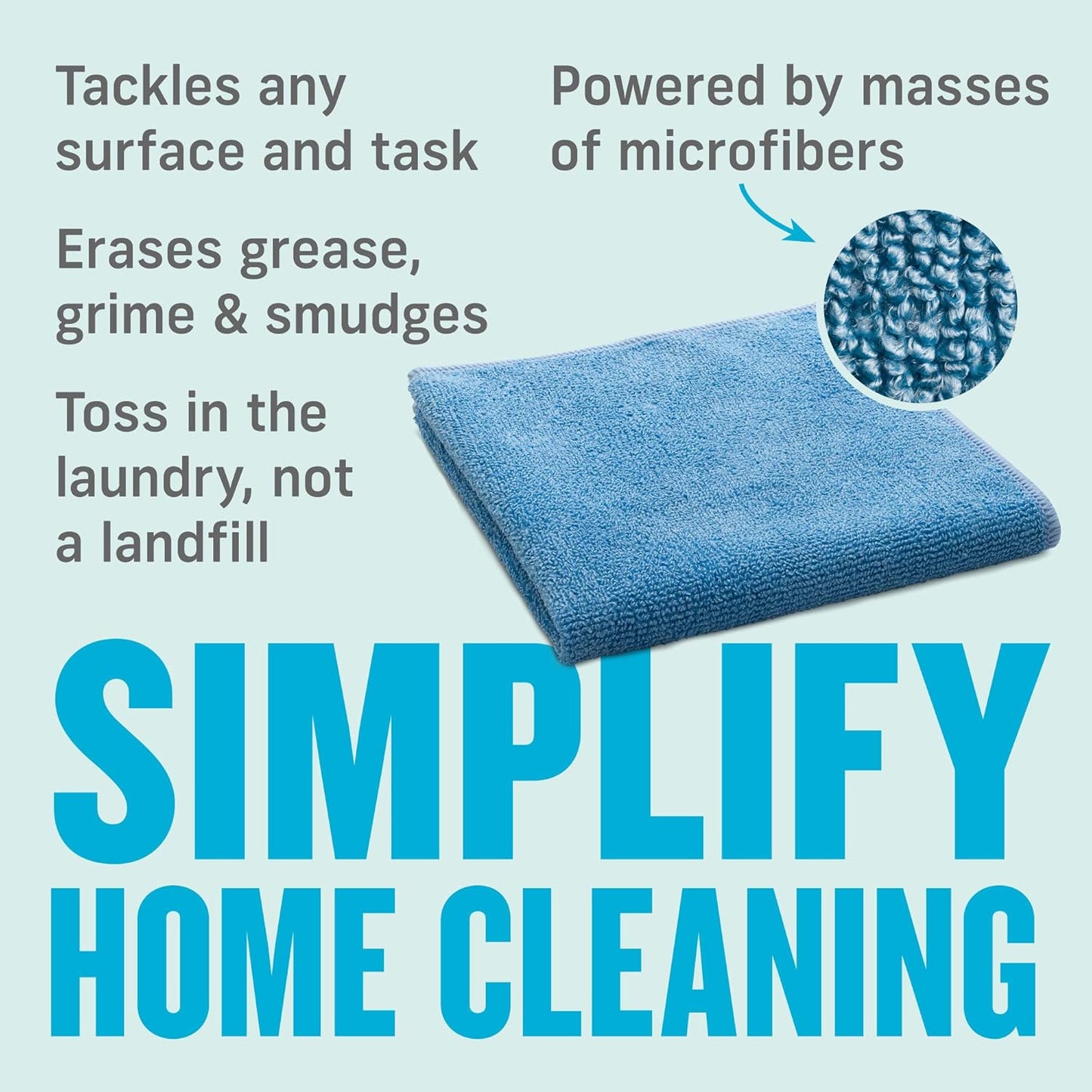 E-Cloth General Purpose Microfibre Cleaning Cloths 10 Pack – Washable & Reusable Household Cloths