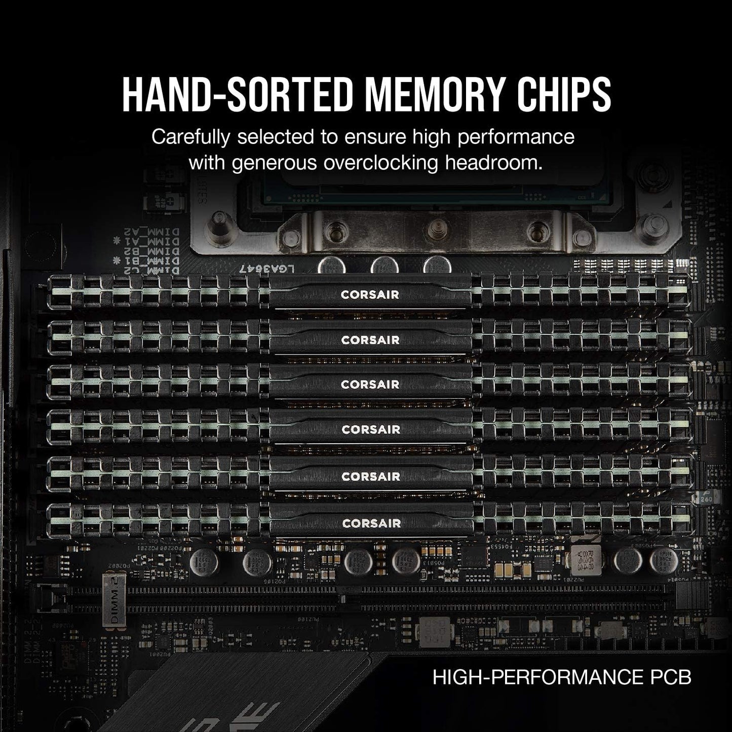 Corsair Vengeance LPX 32GB (2x16GB) DDR4 3200MHz CL16 Intel XMP 2.0 Desktop Memory - Black (CMK32GX4M2E3200C16)