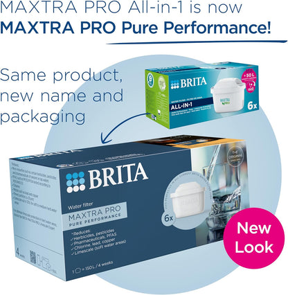 BRITA MAXTRA PRO Pure Performance Water Filter Cartridges – 6 Pack