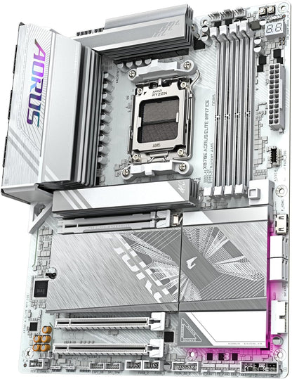 Gigabyte X870E AORUS ELITE WIFI7 ICE White Flagship AMD Ryzen AM5 ATX Motherboard (X870E AORUS ELITE WIFI7 ICE)