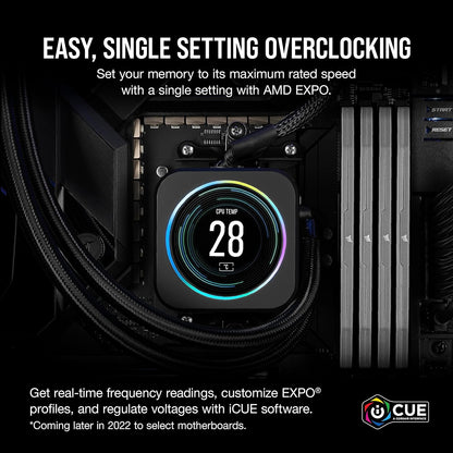 Corsair Vengeance 32GB (2x16GB) DDR5 6000MHz CL36 AMD Expo Desktop Memory - Grey (CMK32GX5M2E6000Z36)